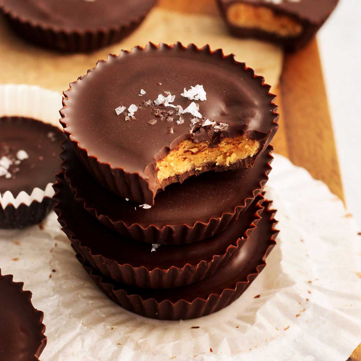 Dark Chocolate Peanut Butter Cups - Innocent Sweets