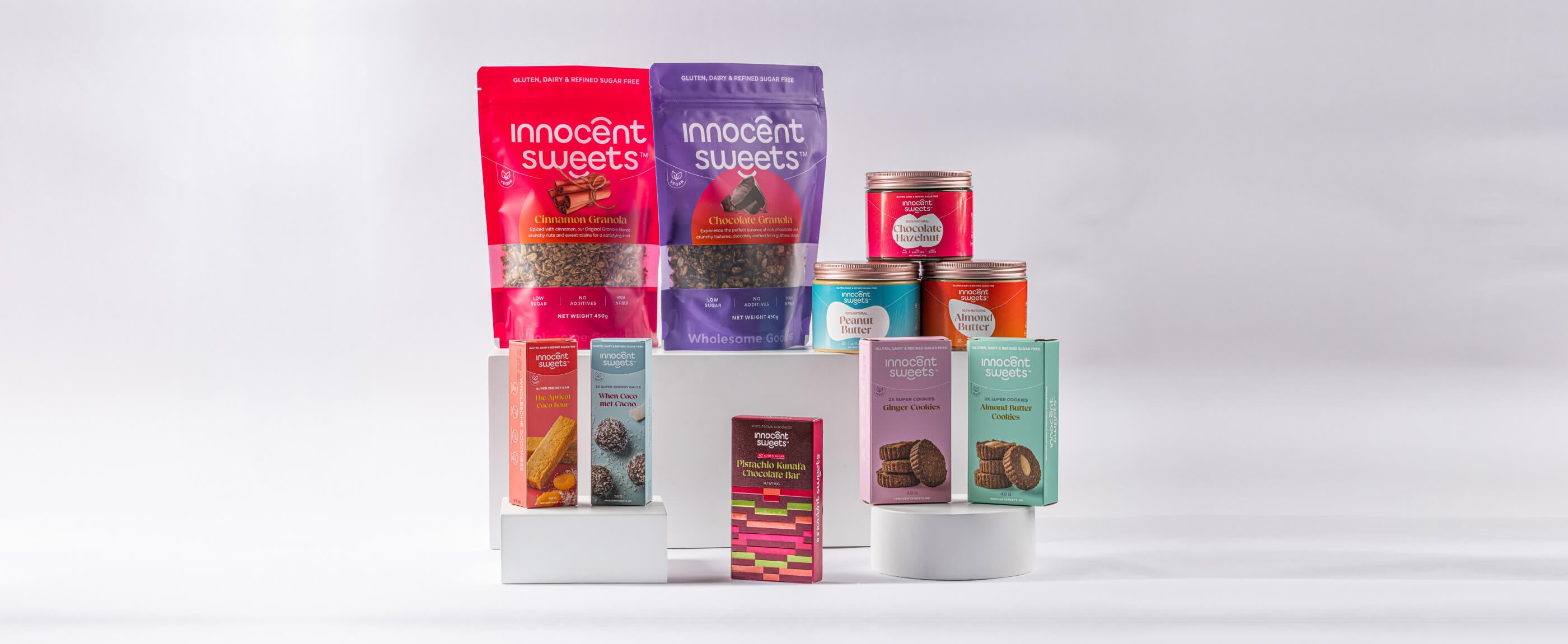 Vegan, Gluten-Free, Dairy-Free, and Refined Sugar-Free - Healthy Snacks, Granolas & Sweets - Innocent Sweets